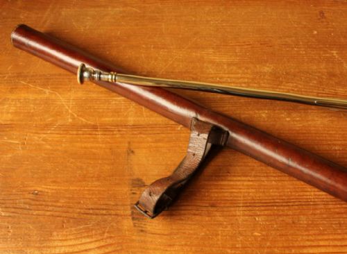 fig 2. Victorian Copper & Brass Callow & Son Coaching Horn & Leather Case.