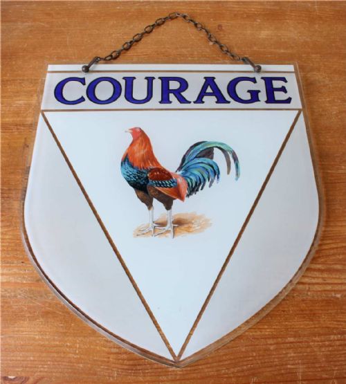Courage Glass Brewery Advertising Sign. Art Deco.