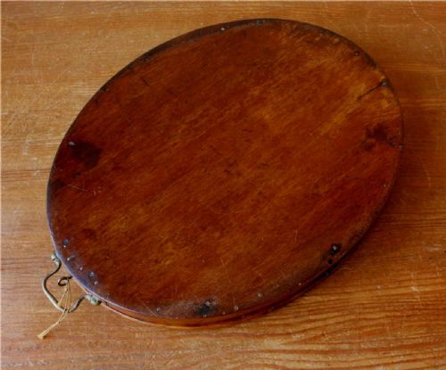 fig 1. Mahogany Folding Campaign Shaving Mirror.