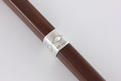 fig 3. Sunday Stick. Wood & Silver Golf Club Walking Stick Cane. J Howell. 1925.