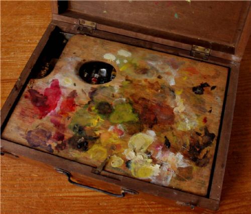 fig 3. Victorian Winsor & Newton Artist Painting Box. 