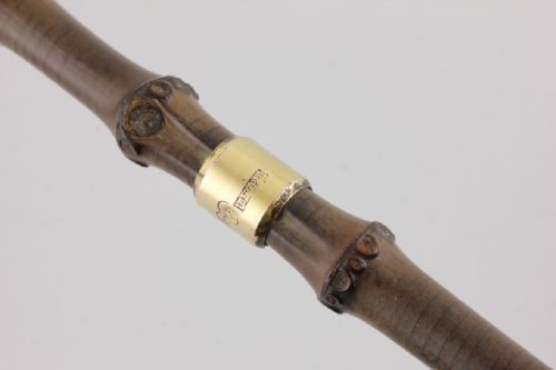 fig 1. Bamboo & Gold School Headmaster's Cane.
