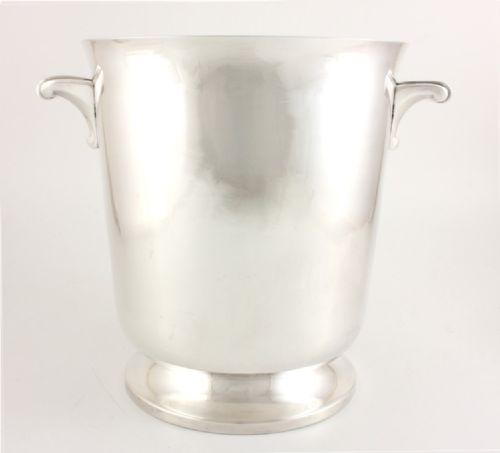 French Silver Plated Art Deco Champagne Ice Bucket / Bottle Cooler.