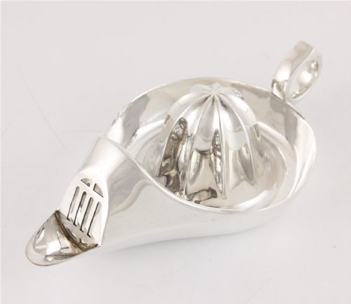 Art Deco Silver Plate Lemon Squeezer.