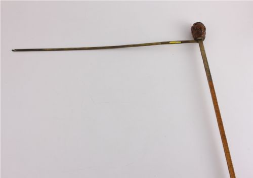 fig 2. Bamboo Root Walking Cane With Horse Measuring Stick. Swaine & Adeney