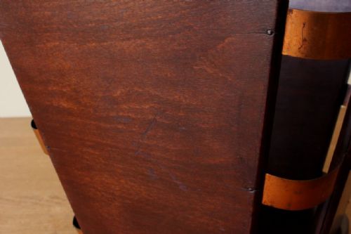 fig 2. Art Deco Wood & Copper Waste Paper Basket. J E Ruhlmann Attributed