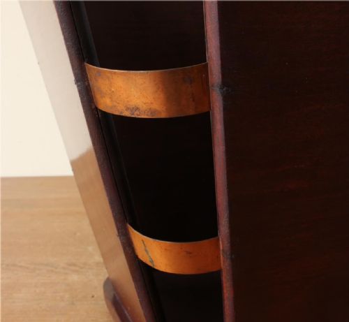fig 3. Art Deco Wood & Copper Waste Paper Basket. J E Ruhlmann Attributed