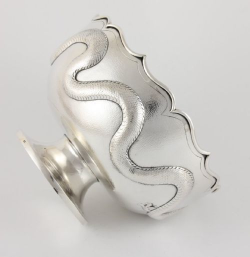 fig 1. Chinese Silver Dragon Bowl. Yatshing.