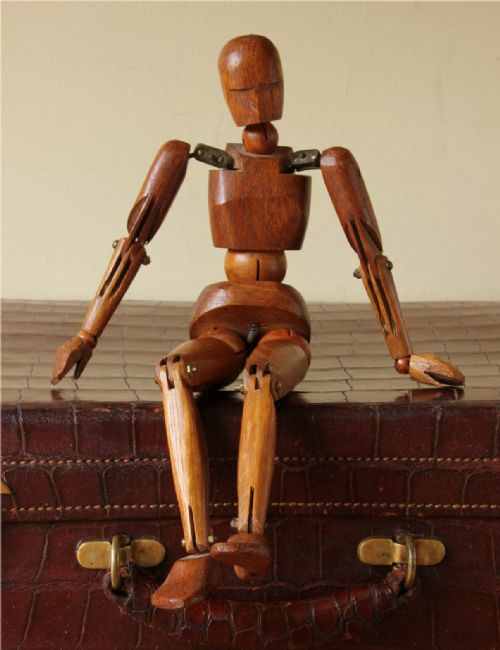 Artist Wooden Articulated Lay Figure Mannequin.