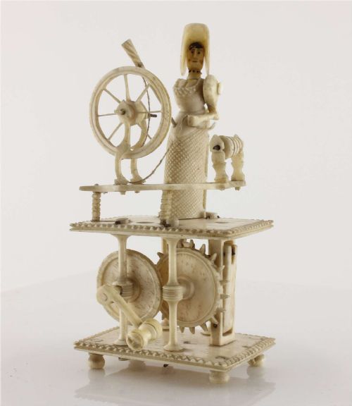 fig 1. Napoleonic Prisoner of War Bone Spinning Jenny. c1810.