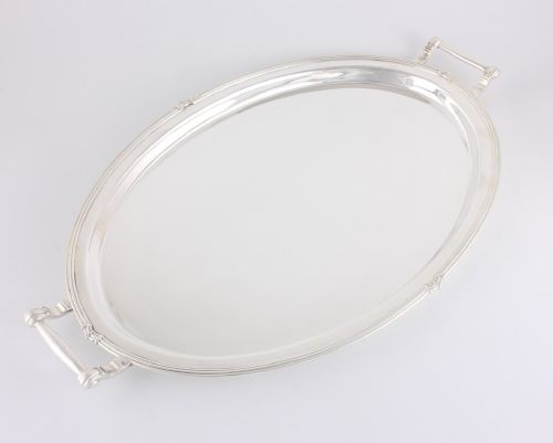 Vintage Harrods Art Deco Silver Plated Cocktail Bar Tray.