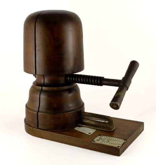Antique Reslaw Mechanical Milliner's Hat Sizer Block.