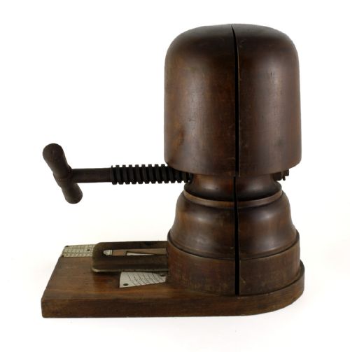 fig 3. Antique Reslaw Mechanical Milliner's Hat Sizer Block.
