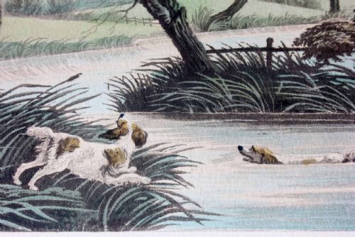 fig 3. Snipe Shooting Near Uxbridge Wild Duck Shooting Near Cowley Hand Colour Lithographs.