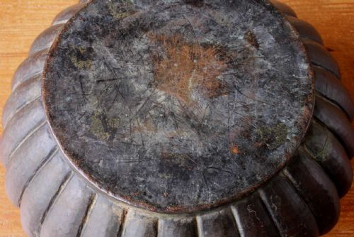 ANTIQUE COPPER TABLE BOWL 18TH CENTURY ITALIAN WINE CISTERN JARDINIERE - ADDITIONAL PHOTO 7
