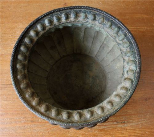 ANTIQUE COPPER TABLE BOWL 18TH CENTURY ITALIAN WINE CISTERN JARDINIERE - ADDITIONAL PHOTO 16