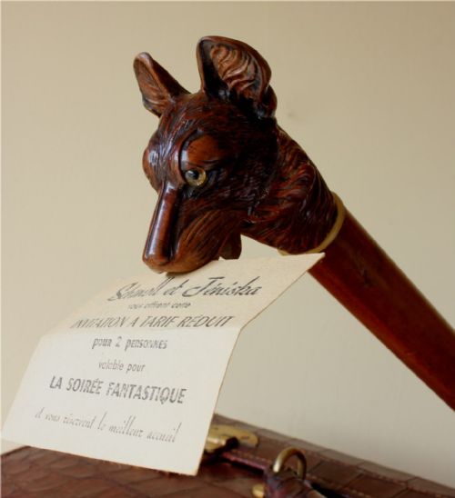 BLACK FOREST ARTICULATED ALSATIAN GERMAN SHEPHERD DOG WALKING STICK CANE - ADDITIONAL PHOTO 18