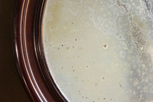 ANTIQUE ROUND WALL MIRROR DECORATIVE WOOD VICTORIAN FOXED MIRROR PLATE - ADDITIONAL PHOTO 8