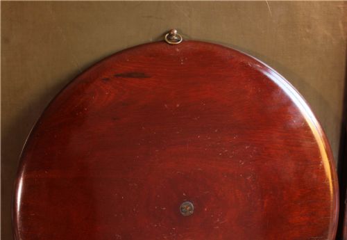 ANTIQUE ROUND WALL MIRROR DECORATIVE WOOD VICTORIAN FOXED MIRROR PLATE - ADDITIONAL PHOTO 11
