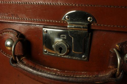 ANTIQUE LARGE LEATHER MULTI TOP HAT BOX CASE HATTER SCOTT CO WAA - ADDITIONAL PHOTO 12