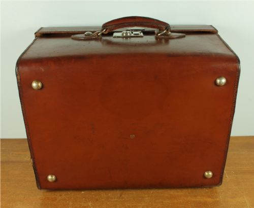 ANTIQUE LARGE LEATHER MULTI TOP HAT BOX CASE HATTER SCOTT CO WAA - ADDITIONAL PHOTO 16