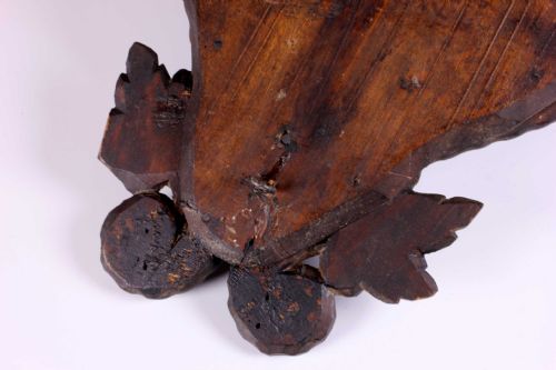 ANTIQUE GROTESQUE FACE WALL SHELF 19TH CENTURY WOOD DEMON PIPE RACK - ADDITIONAL PHOTO 22