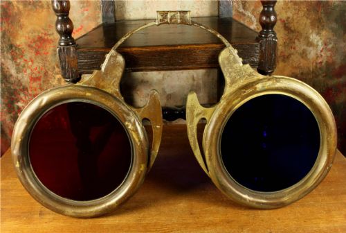 LARGE ANTIQUE OPTICIAN'S SHOP SIGN OPTOMETRIST SPECTACLES GLASSES - ADDITIONAL PHOTO 1