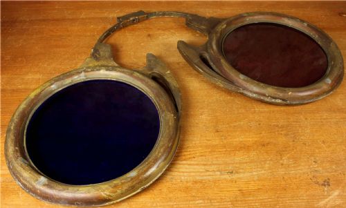 LARGE ANTIQUE OPTICIAN'S SHOP SIGN OPTOMETRIST SPECTACLES GLASSES - ADDITIONAL PHOTO 3