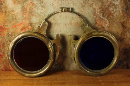 LARGE ANTIQUE OPTICIAN'S SHOP SIGN OPTOMETRIST SPECTACLES GLASSES - ADDITIONAL PHOTO 5