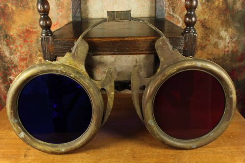 LARGE ANTIQUE OPTICIAN'S SHOP SIGN OPTOMETRIST SPECTACLES GLASSES - ADDITIONAL PHOTO 9