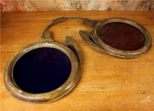 LARGE ANTIQUE OPTICIAN'S SHOP SIGN OPTOMETRIST SPECTACLES GLASSES - ADDITIONAL PHOTO 21