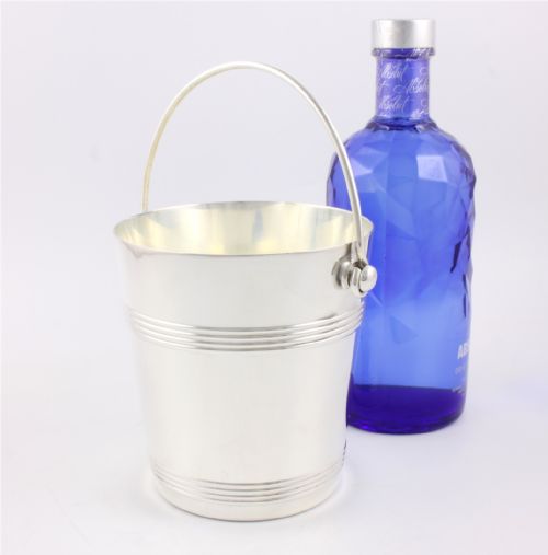 ANTIQUE SILVER PLATED FRENCH ICE BUCKET CHRISTOFLE GALLIA PAIL C1940 - ADDITIONAL PHOTO 1