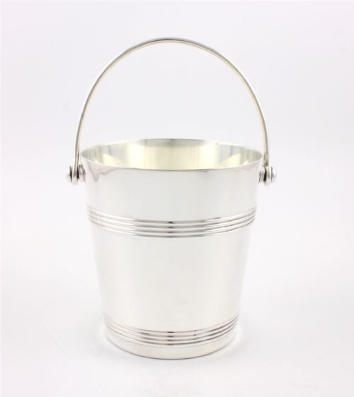 ANTIQUE SILVER PLATED FRENCH ICE BUCKET CHRISTOFLE GALLIA PAIL C1940 - ADDITIONAL PHOTO 4