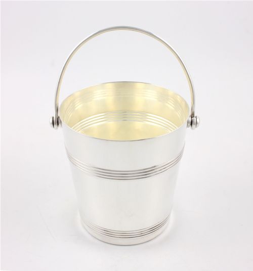 ANTIQUE SILVER PLATED FRENCH ICE BUCKET CHRISTOFLE GALLIA PAIL C1940 - ADDITIONAL PHOTO 5