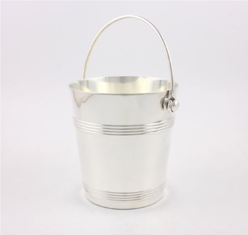ANTIQUE SILVER PLATED FRENCH ICE BUCKET CHRISTOFLE GALLIA PAIL C1940 - ADDITIONAL PHOTO 8