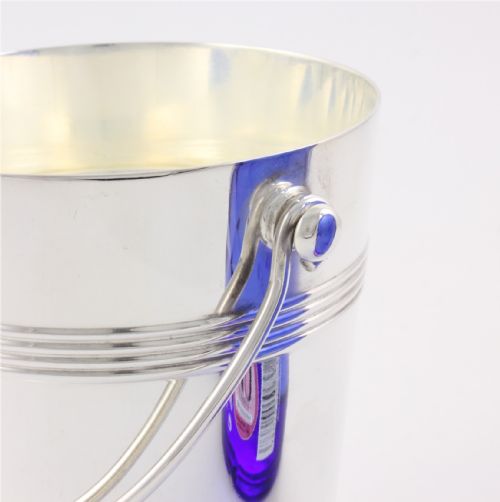 ANTIQUE SILVER PLATED FRENCH ICE BUCKET CHRISTOFLE GALLIA PAIL C1940 - ADDITIONAL PHOTO 9