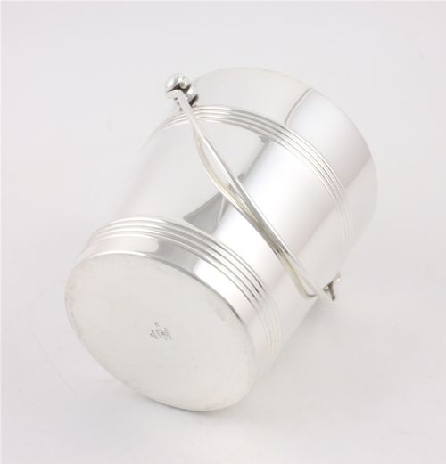 ANTIQUE SILVER PLATED FRENCH ICE BUCKET CHRISTOFLE GALLIA PAIL C1940 - ADDITIONAL PHOTO 10