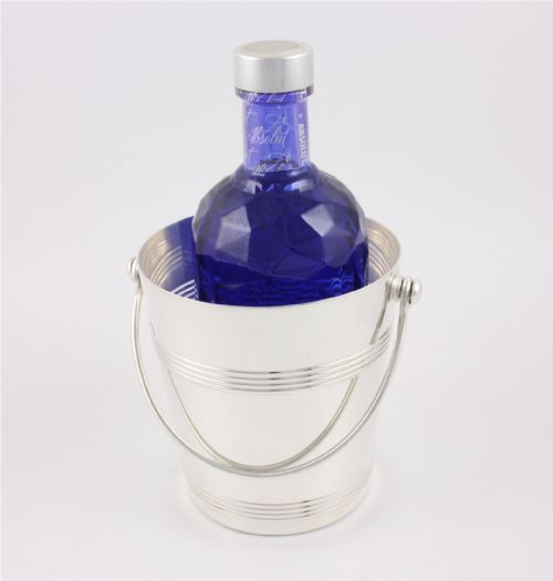 ANTIQUE SILVER PLATED FRENCH ICE BUCKET CHRISTOFLE GALLIA PAIL C1940 - ADDITIONAL PHOTO 12