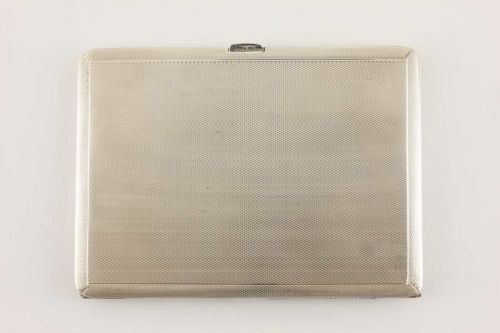 SILVER ROYAL NAVY WW2 CIGARETTE CASE MILITARY SOUTH AFRICAN NAVAL FORCE - ADDITIONAL PHOTO 2