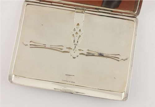 SILVER ROYAL NAVY WW2 CIGARETTE CASE MILITARY SOUTH AFRICAN NAVAL FORCE - ADDITIONAL PHOTO 8