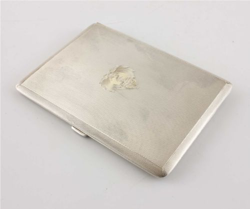 SILVER ROYAL NAVY WW2 CIGARETTE CASE MILITARY SOUTH AFRICAN NAVAL FORCE - ADDITIONAL PHOTO 10
