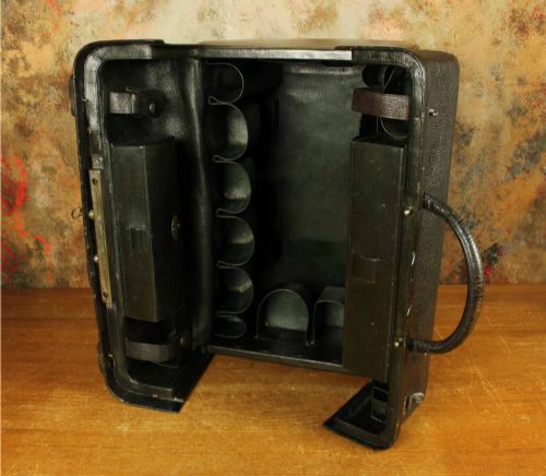 LUXURY ANTIQUE LEATHER GLADSTONE VANITY CASE VINTAGE MAKEUP BAG PARIS - ADDITIONAL PHOTO 2