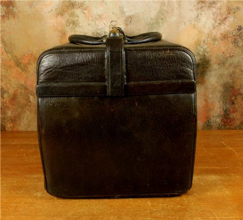 LUXURY ANTIQUE LEATHER GLADSTONE VANITY CASE VINTAGE MAKEUP BAG PARIS - ADDITIONAL PHOTO 7