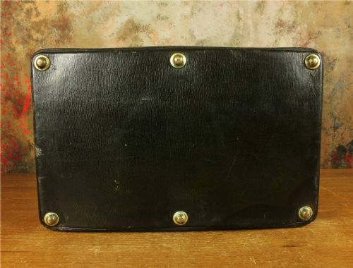 LUXURY ANTIQUE LEATHER GLADSTONE VANITY CASE VINTAGE MAKEUP BAG PARIS - ADDITIONAL PHOTO 9