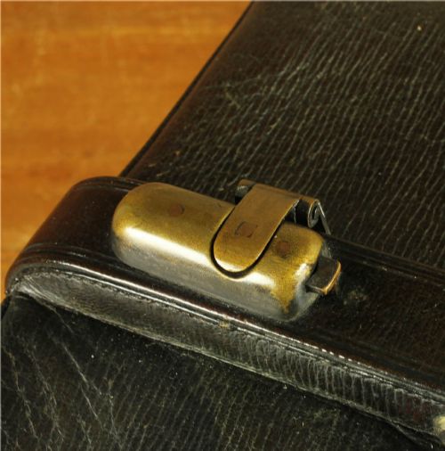 LUXURY ANTIQUE LEATHER GLADSTONE VANITY CASE VINTAGE MAKEUP BAG PARIS - ADDITIONAL PHOTO 10