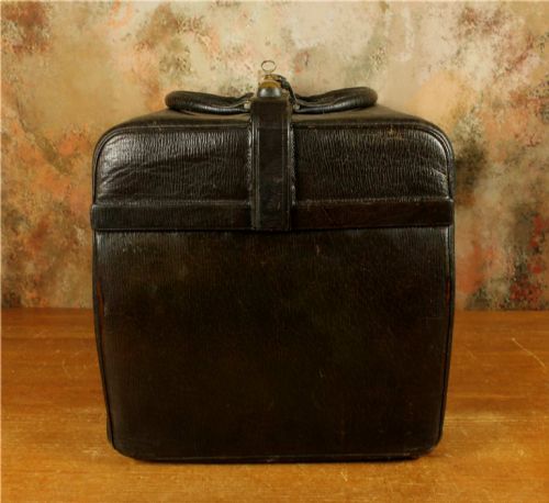 LUXURY ANTIQUE LEATHER GLADSTONE VANITY CASE VINTAGE MAKEUP BAG PARIS - ADDITIONAL PHOTO 11