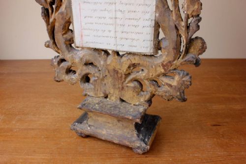 ITALIAN RELIQUARY MIRROR RELIGIOUS SACRED FLAMING HEART MIRROR C1800 - ADDITIONAL PHOTO 11