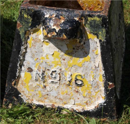 TWO CAST IRON WEYMOUTH DORCHESTER GOLF CLUB HOLE MARKERS PLANTERS C1893 - ADDITIONAL PHOTO 3