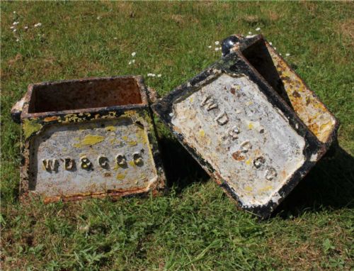 TWO CAST IRON WEYMOUTH DORCHESTER GOLF CLUB HOLE MARKERS PLANTERS C1893 - ADDITIONAL PHOTO 8