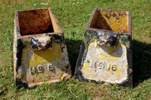 TWO CAST IRON WEYMOUTH DORCHESTER GOLF CLUB HOLE MARKERS PLANTERS C1893 - ADDITIONAL PHOTO 11